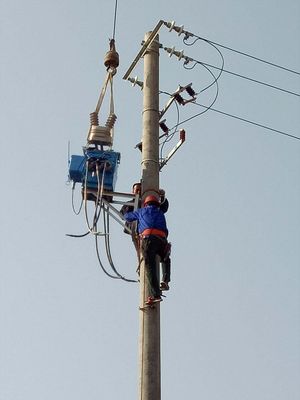 FZW28-12F柱上分界开关安装案例